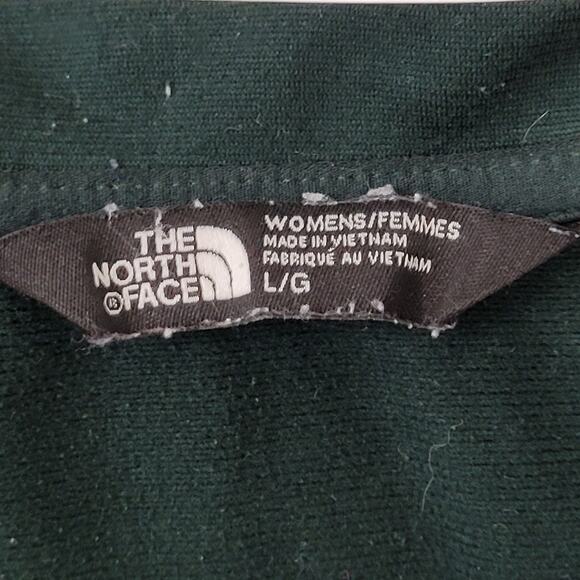 North-Face Colorblock Jacket Womens S/M 19x25 Green Black - Picture 7 of 16